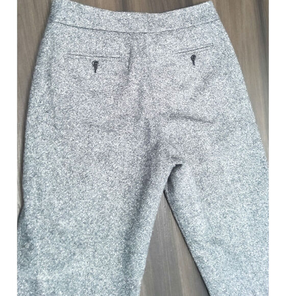 Vtg Pendleton virgin wool /silk dress pants straight leg Gray tweed 10 petite W - Picture 4 of 8